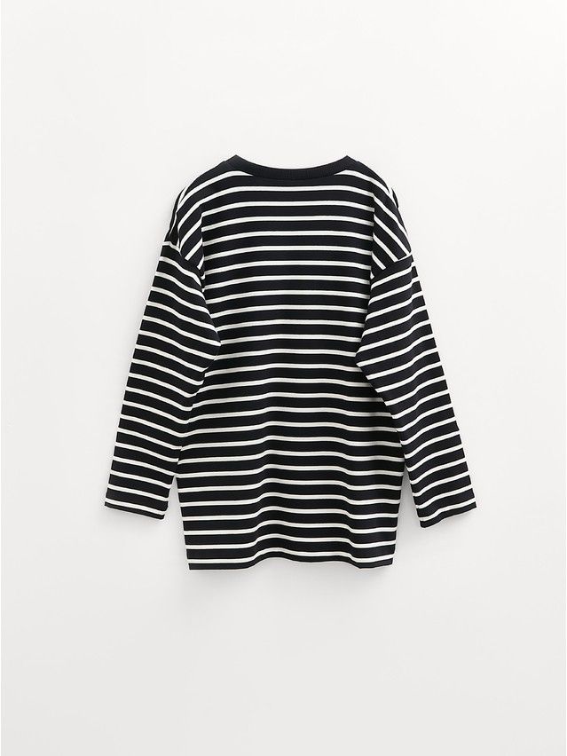 Women's polo neck shirt CONTE ELEGANT LD 2955, s.170-92, black-white - 2