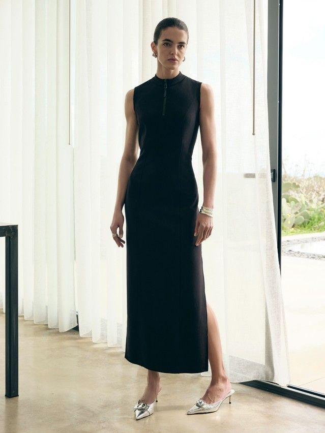 Women's pinafore dress CONTE ELEGANT LSF 3306, s.170-96-102, black-black - 5