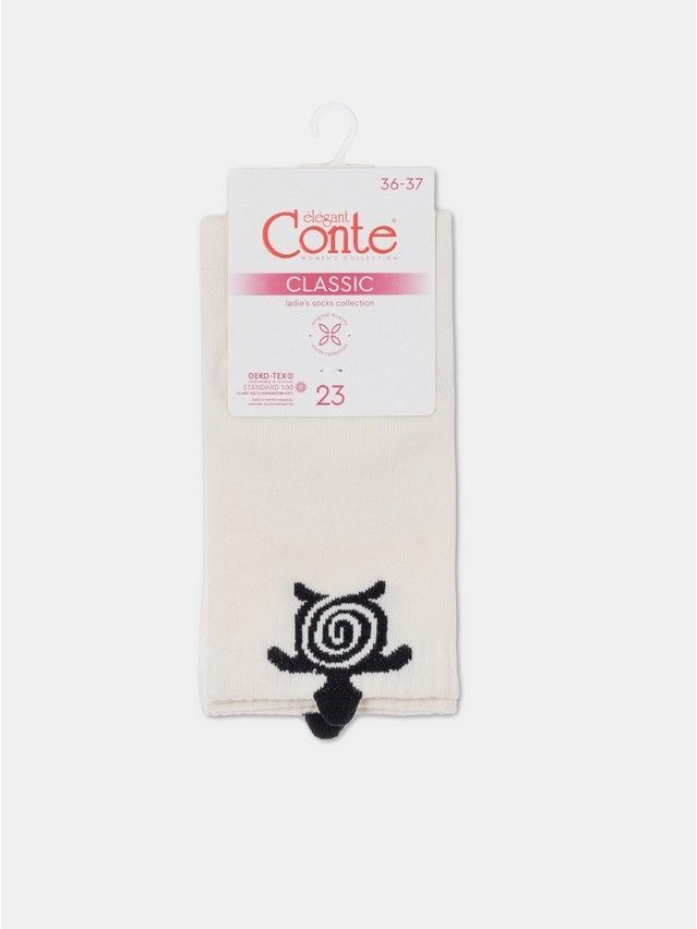Women's socks CONTE ELEGANT CLASSIC, s.23, 538 milky - 5