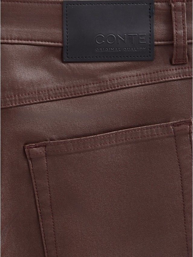 Denim trousers CONTE ELEGANT CON-712, s.170-94, chocolate - 10