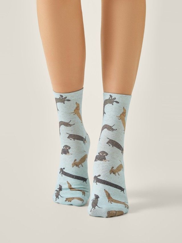 Women's socks CONTE ELEGANT FANTASY, s.23-25, 734 blue - 1