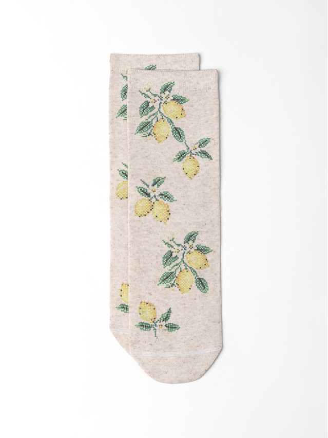 Women's socks CONTE ELEGANT FANTASY, s.23-25, 1236 lemon - 1
