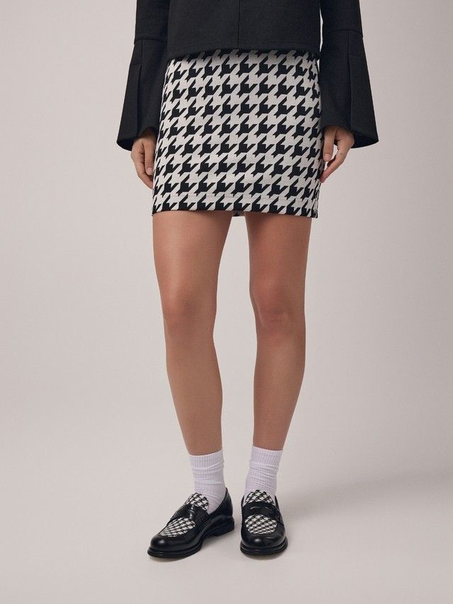 Women's skirt CONTE ELEGANT LU 2816, s.170-94, dogtooth - 4