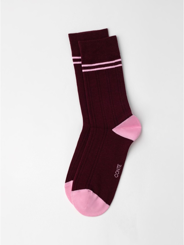 Women's socks CONTE ELEGANT SPORT, s.23-25, 1104 maroon - 4