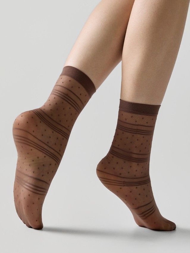 Women's socks CONTE ELEGANT FANTASY, s.23-25, cacao - 1