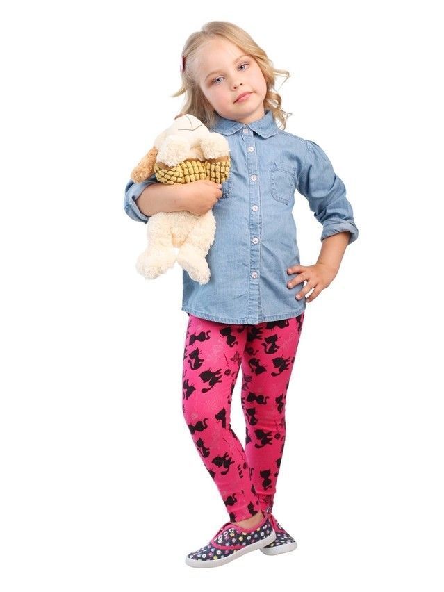 Leggings for girl CONTE ELEGANT KITTY, s.110,116-56, pink - 1