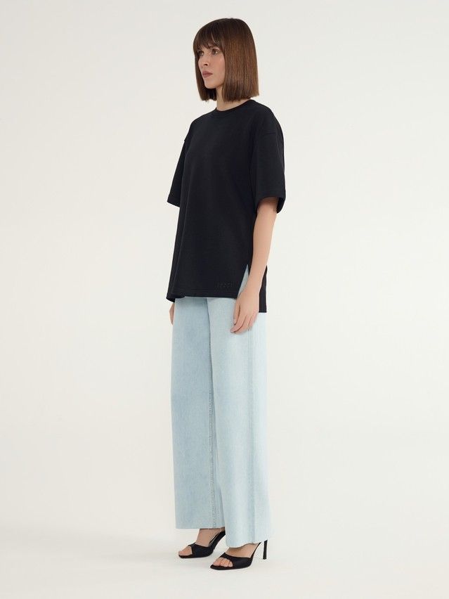 Women's polo neck shirt CONTE ELEGANT LD 3081, s.170-100, black - 3