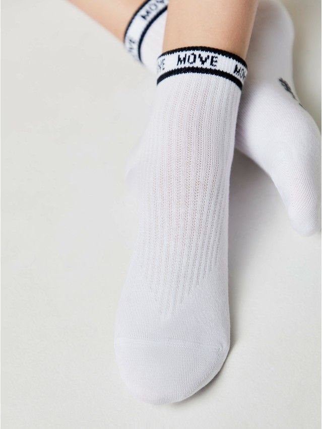 Children's socks CONTE-KIDS ACTIVE, s.16, 580 white-black - 1