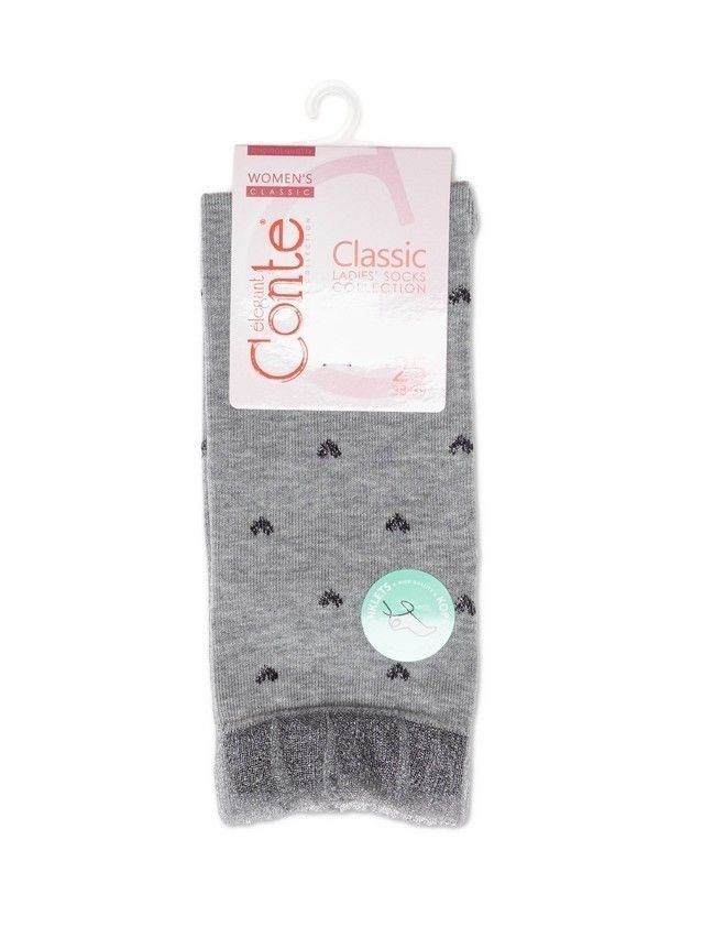 Women's socks CONTE ELEGANT CLASSIC, s.25, 243 grey - 3
