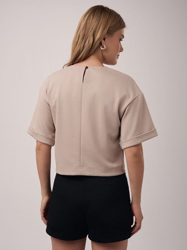 Women's polo neck shirt CONTE ELEGANT LD 2804, s.170-92, beige - 2