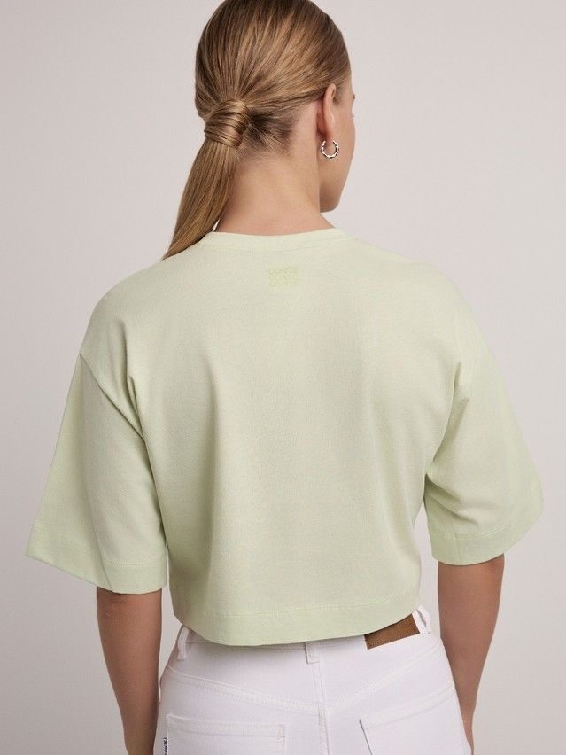 Women's polo neck shirt CONTE ELEGANT LD 2722, s.170-92, pistachio-moment - 3