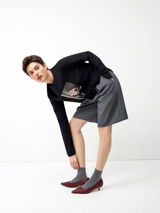 Women's polo neck shirt CONTE LD 3287, s.170-84, black-girl - 2