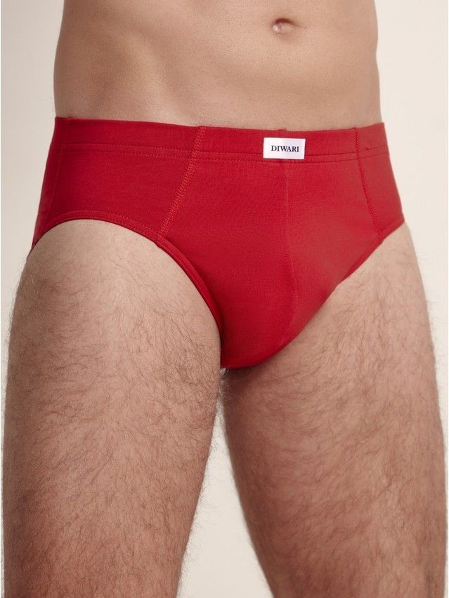 Men's underpants DiWaRi BASIC MEN MSL 2128, s.78,82, dark red - 2