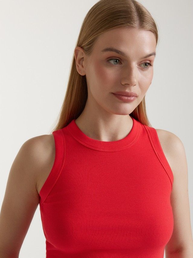 Women's polo neck shirt CONTE ELEGANT LD 3278, s.170-84, red - 3