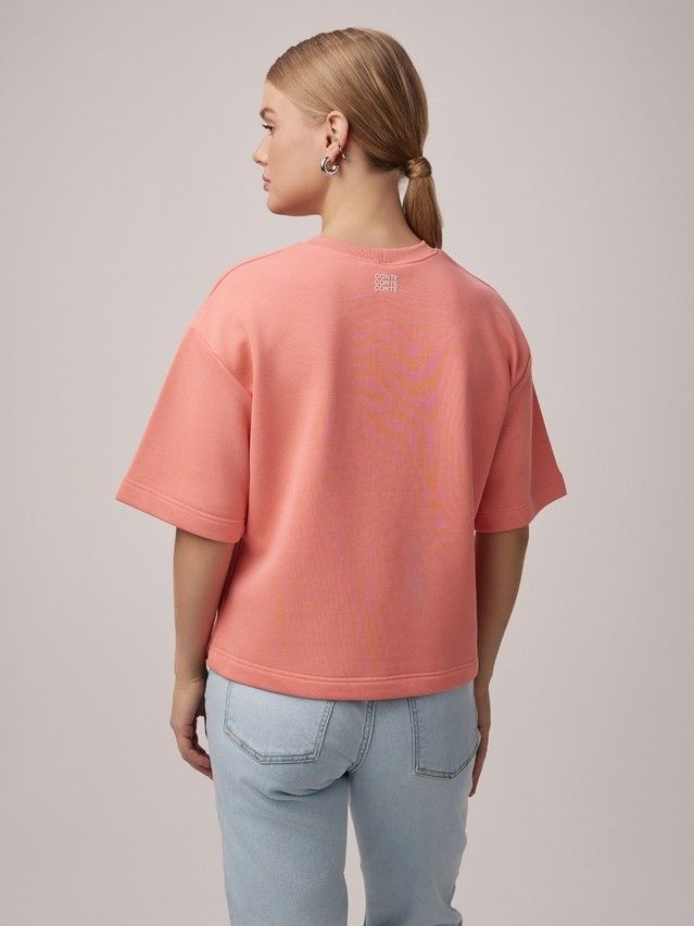 Women's polo neck shirt CONTE ELEGANT LD 2589, s.170-92, sugar coral - 2