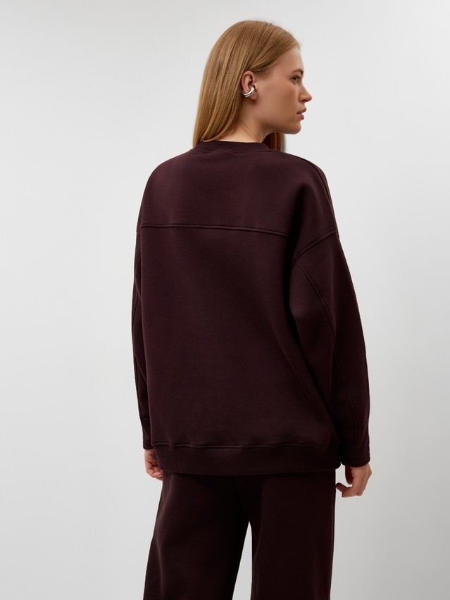 Women's polo neck shirt CONTE LD 3229, s.170-84, dark chocolate - 2