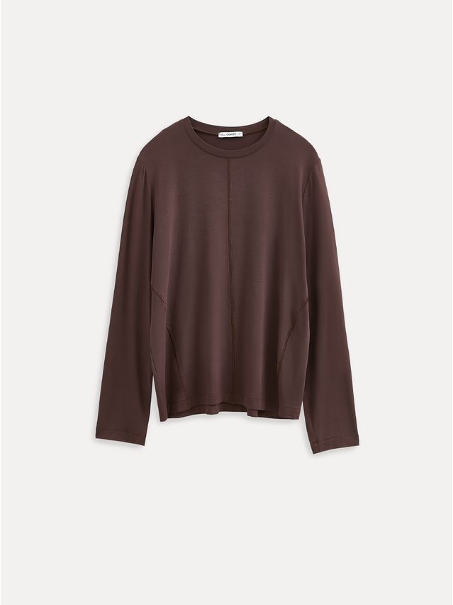 Women's polo neck shirt CONTE LD 3506, s.170-84, chocolate - 5