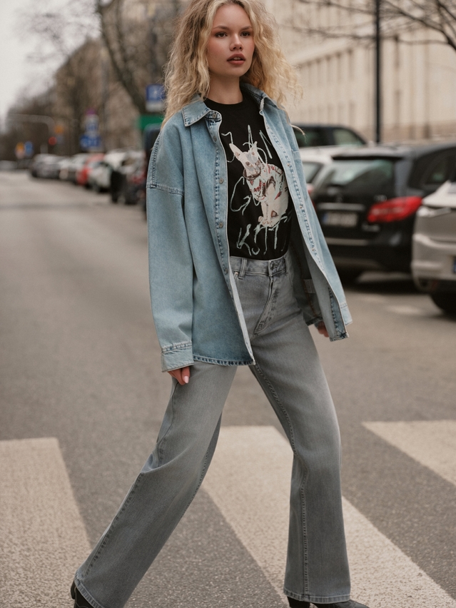 Women's polo neck shirt CONTE ELEGANT LD 3036, s.170-92, black-kitty - 1