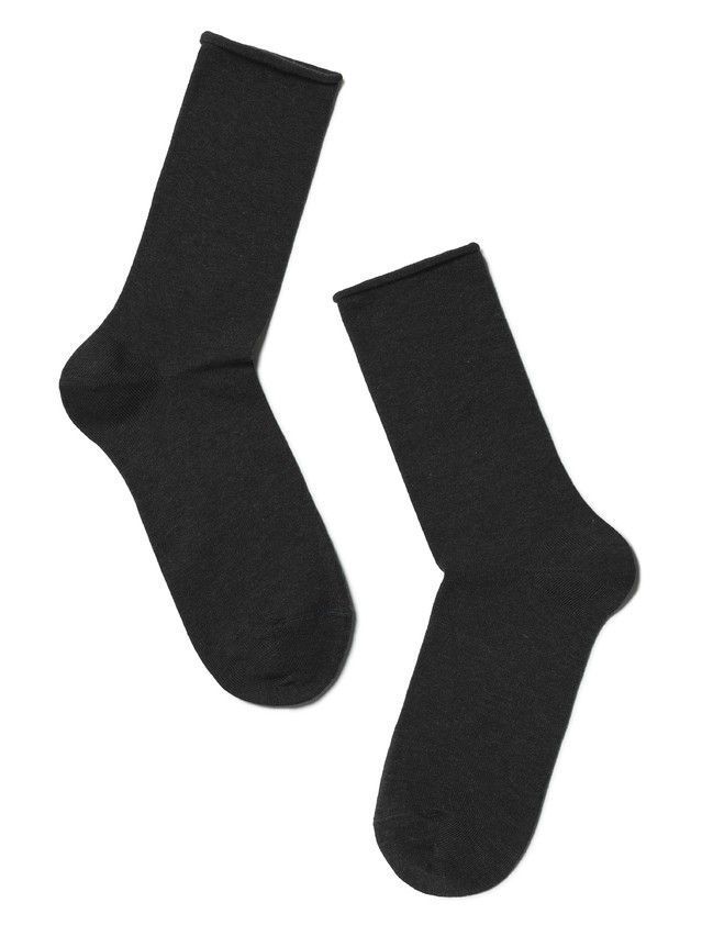 Women's cotton socks COMFORT (without elastic) 19C-101SP, rives. 36-37, 000 graphite - 2
