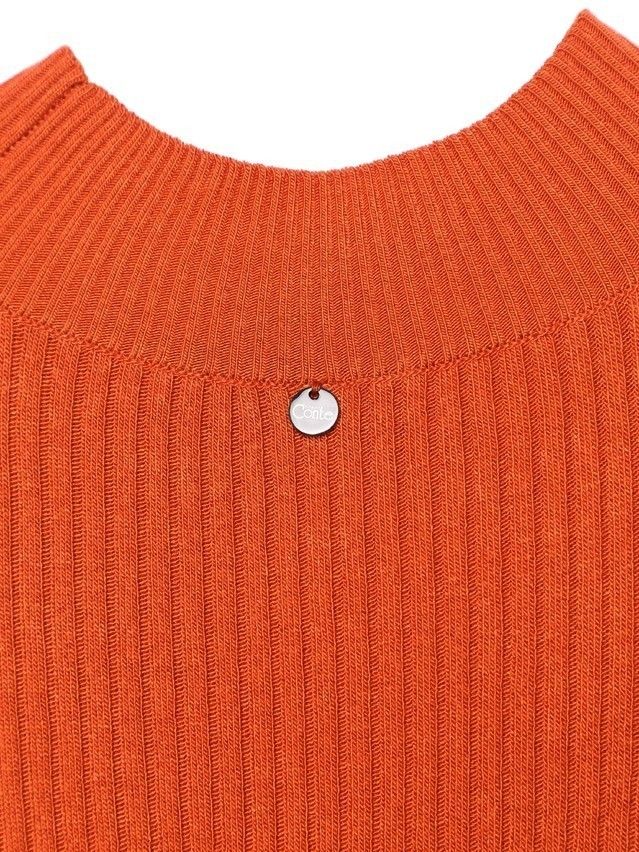 Women's polo neck shirt CONTE ELEGANT LDK105, s.170-84, titian red - 6