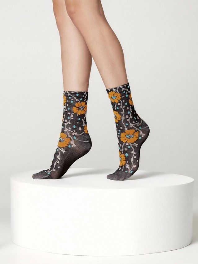 Women's socks CONTE ELEGANT FANTASY, s.23-25, 188 grey - 1
