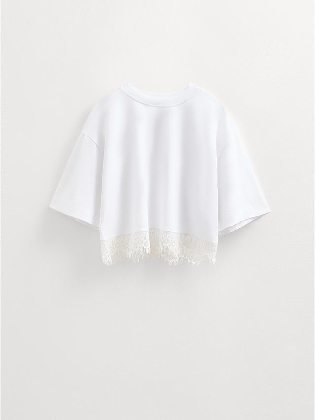 Women's polo neck shirt CONTE ELEGANT LD 3082, s.170-84, white - 1