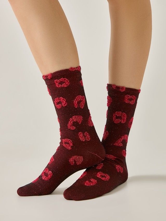 Women's socks CONTE ELEGANT CLASSIC, s.23-25, 688 red - 1