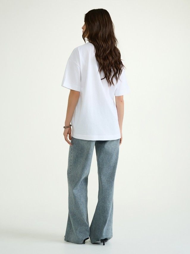 Women's polo neck shirt CONTE ELEGANT LD 3031, s.170-84, white-personality - 6