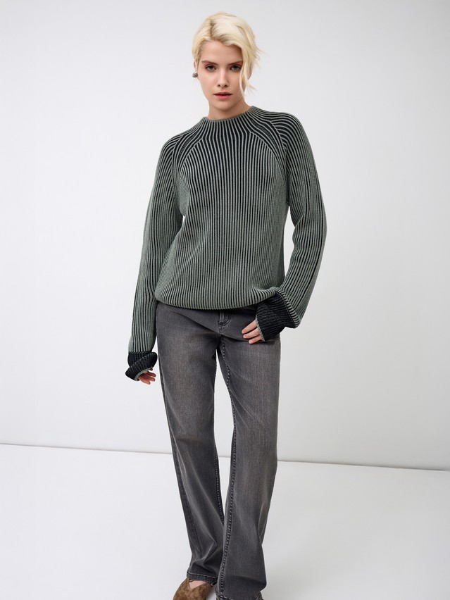 Women's pullover CONTE ELEGANT LDK24121, s.170-84, khaki-black - 1