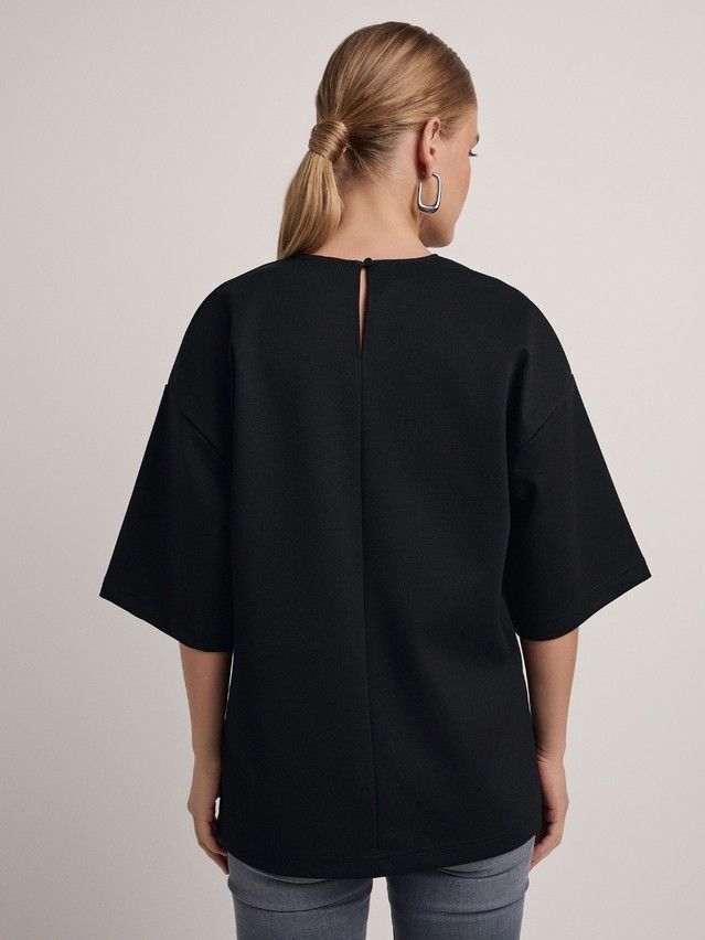 Women's polo neck shirt CONTE ELEGANT LD 2806, s.170-92, black - 2