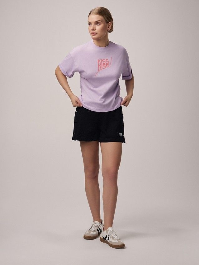 Women's polo neck shirt CONTE ELEGANT LD 2699, s.170-92, lavender-kiss - 3