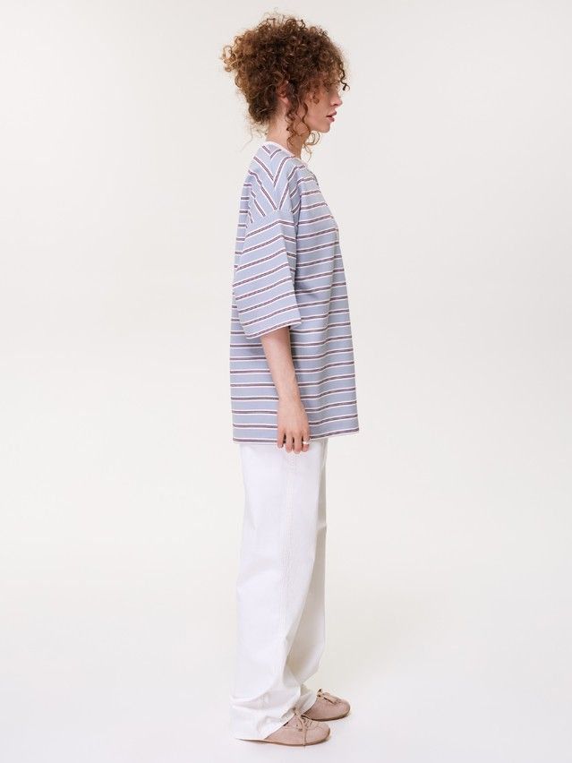 Women's jumper CONTE LD 3592, s.170-84, grey-wine-ecru - 5