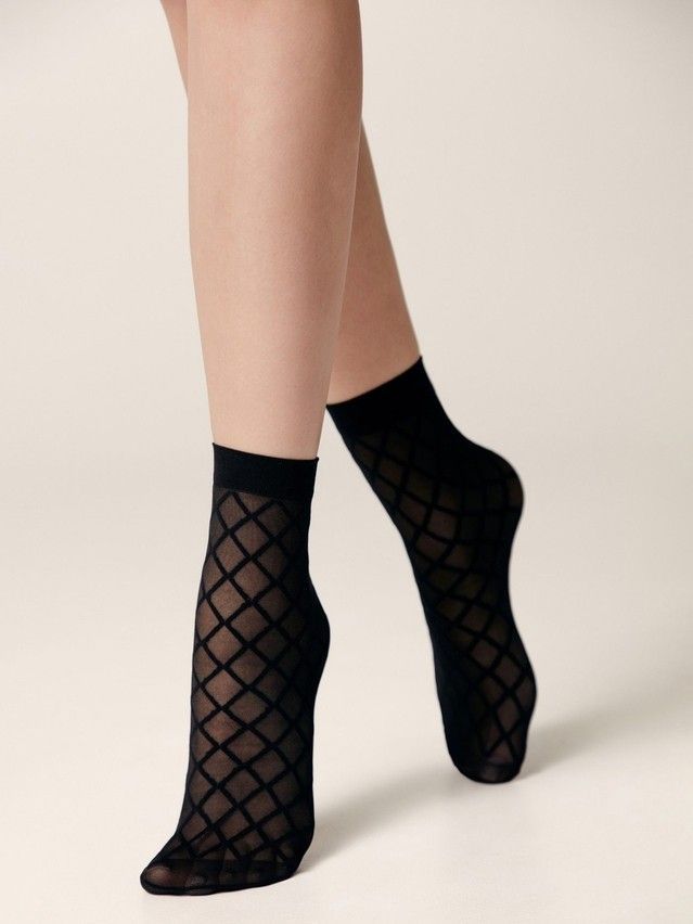 Women's socks CONTE ELEGANT FANTASY, s.23-25, nero - 2