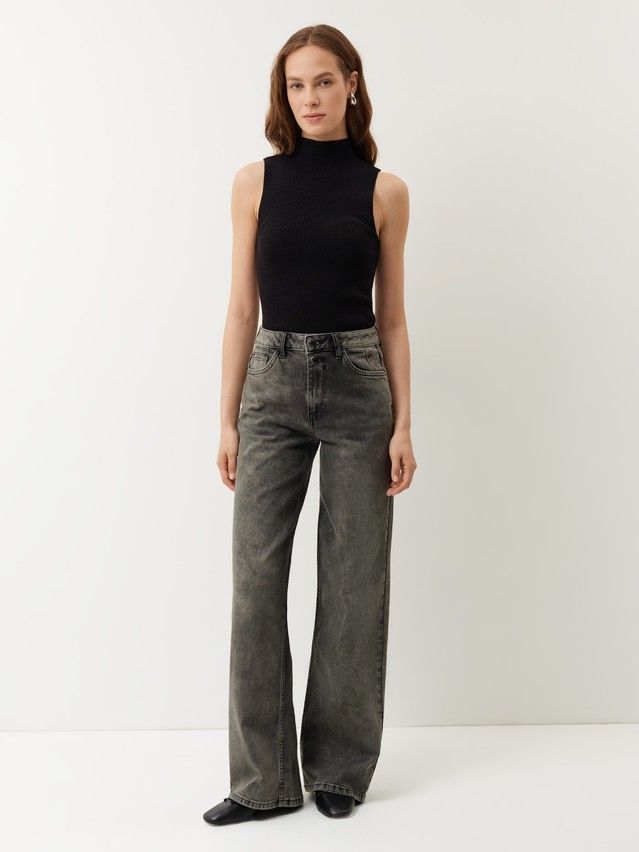 Women's jeans CONTE CON-964, s.164-90, black tint - 1