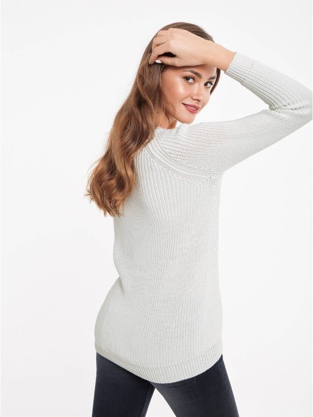 Women's polo neck shirt CONTE ELEGANT LDK029, s.158,164-84, white - 3