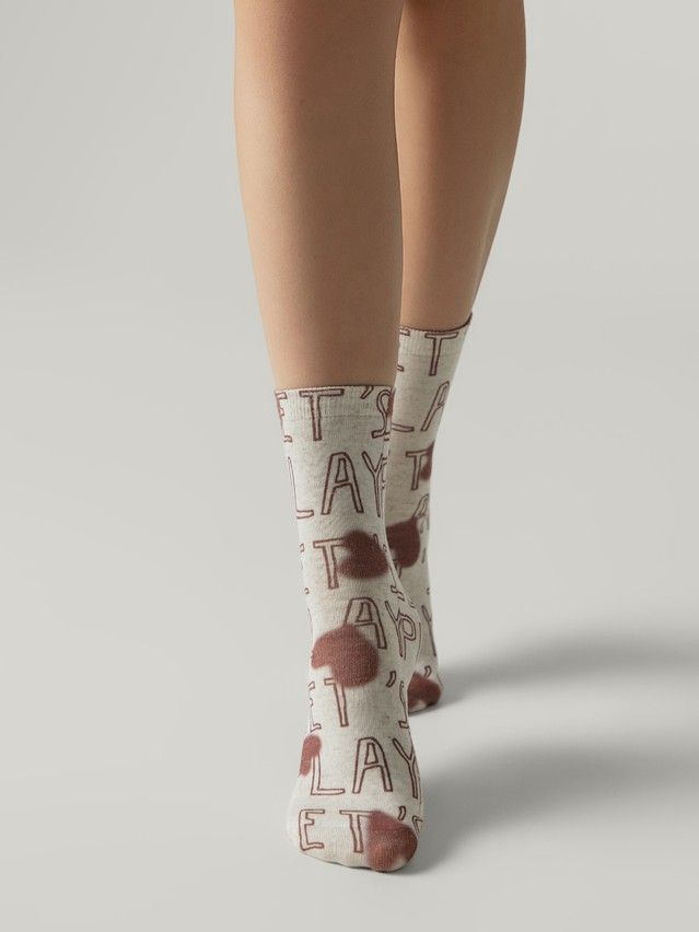 Women's socks CONTE ELEGANT FANTASY, s.23-25, 1142 beige - 2