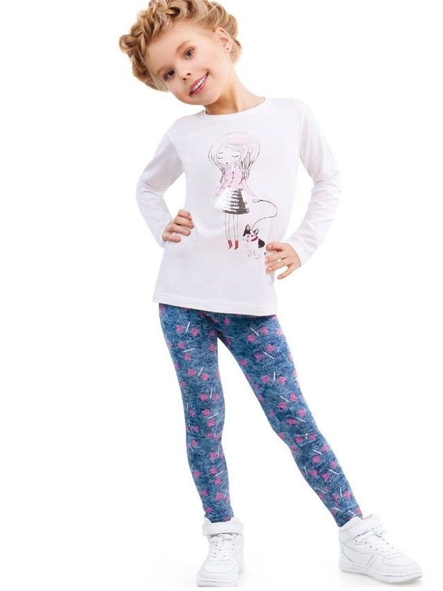 Leggings for girl CONTE ELEGANT FLY, s.110,116-56, denim - 3