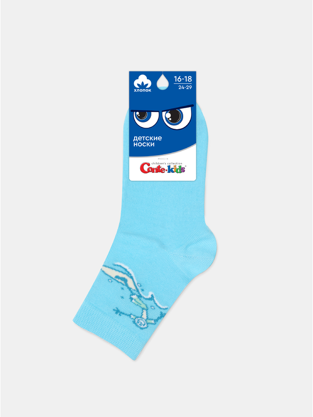 Children's socks CONTE-KIDS, s.16-18, 997 turquoise - 1