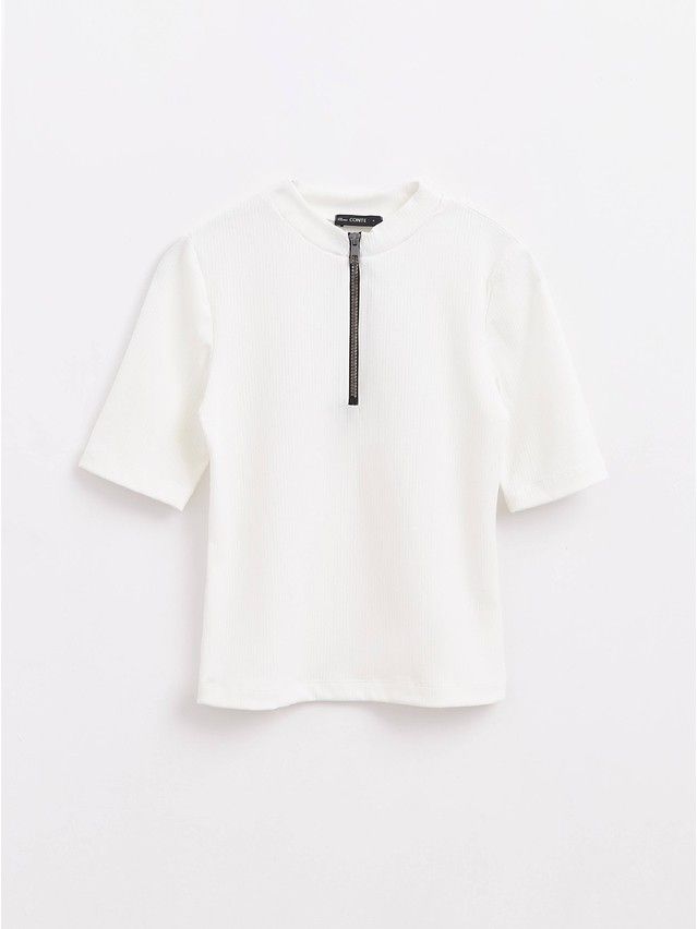 Women's polo neck shirt CONTE ELEGANT LD 1622, s.170-92, ecru - 1