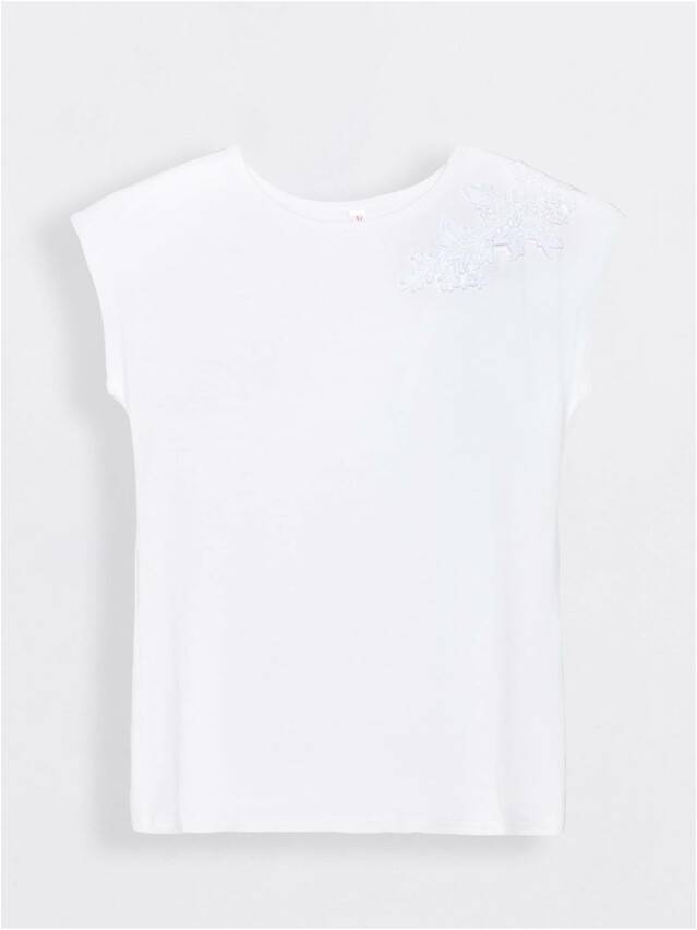 Women's polo neck shirt CONTE ELEGANT LD 711, s.170-104, white - 1