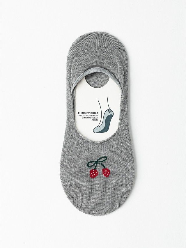 Women's footlets CONTE ELEGANT CLASSIC, s.23-25, 1115 grey - 5