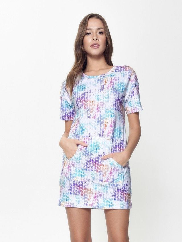 Women's tunic CONTE ELEGANT LTH 897, s.170-100-106, pastel water colour - 2