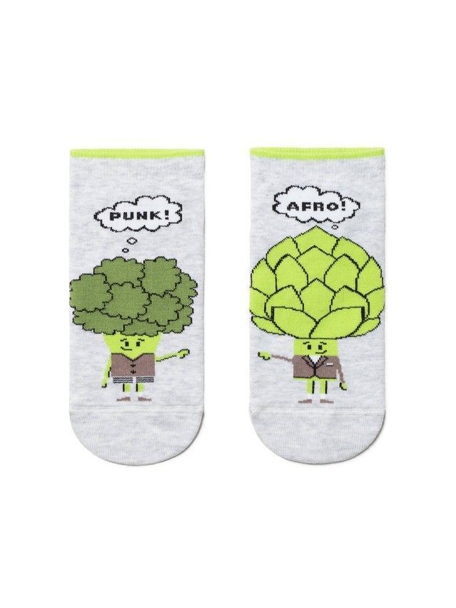 Women's cotton socks HAPPY 19С-114SP, rives. 36-39, 168 light gray - 2