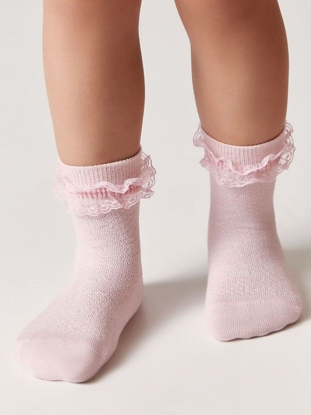 Children's socks CONTE-KIDS TIP-TOP, s.21-23, 081 light pink - 1
