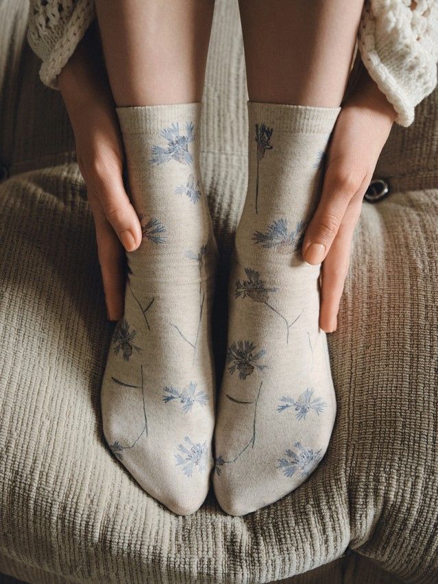 Women's socks CONTE ELEGANT FANTASY, s.23-25, 1151 beige - 4
