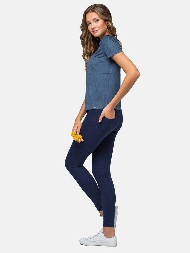 Women's polo neck shirt CONTE ELEGANT LD 630, s.170,176-100, dark blue - 2