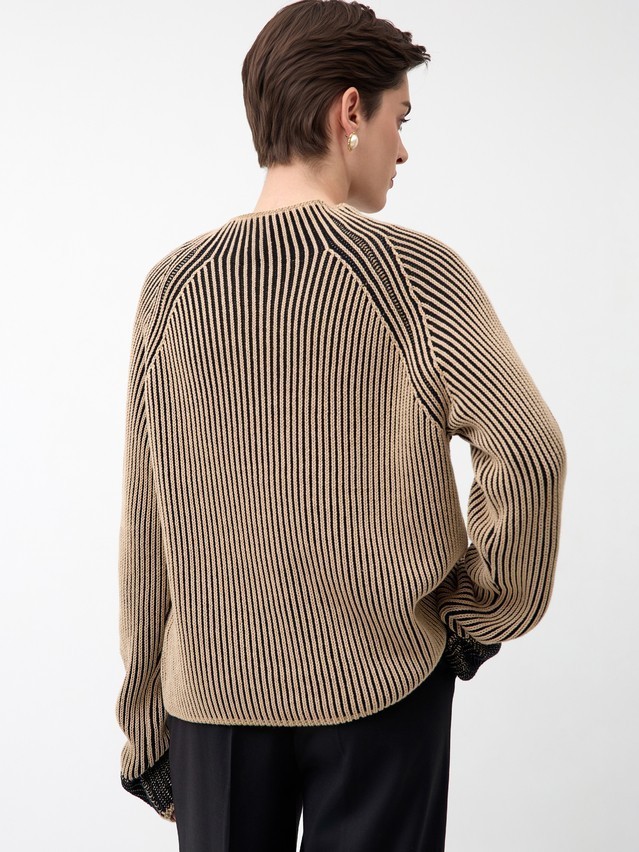 Women's pullover CONTE ELEGANT LDK24121, s.170-84, camel-black - 5