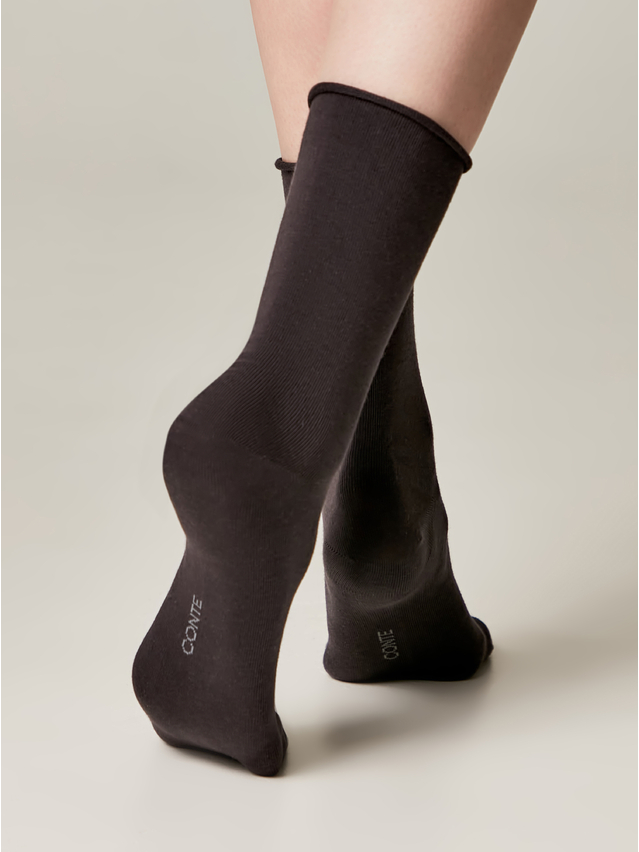 Women's socks CONTE ELEGANT COLOURS, s.23-25, 000 graphite - 2