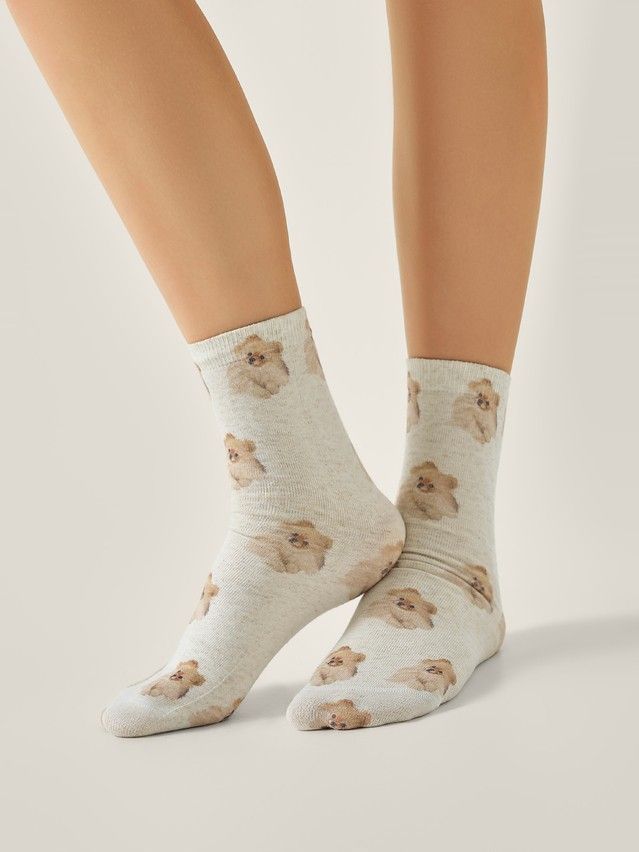 Women's socks CONTE ELEGANT FANTASY, s.23-25, 739 beige - 1