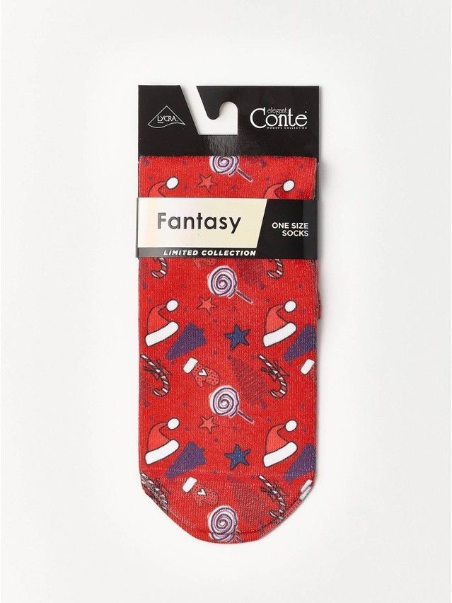 Women's socks CONTE ELEGANT FANTASY, s.23-25, 502 red - 4
